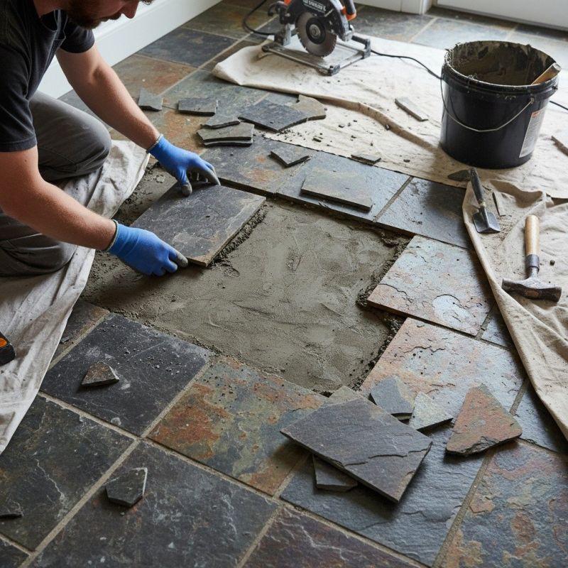 Marble Tile Repair in Overland Park, KS